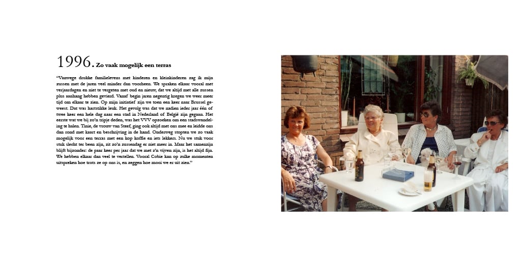 Sjoerd Litjens / Corrie van den Berg / Levensboek / Spread / 1996